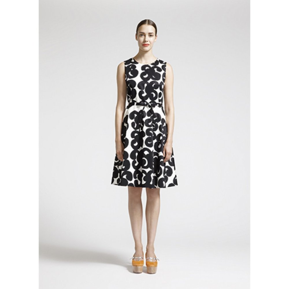 Marimekko Talia White/Black Dress, XS